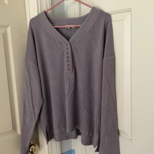 Warm cozy long sleeve shirt